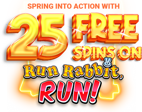 WoopWin 25 Free Spins on Run Rabbit, Run